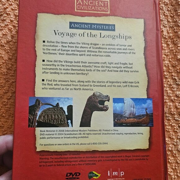Ancient Civilizations The Vikings Voyage Of The Longships DVD Preview / Booklet - Picture 2 of 6